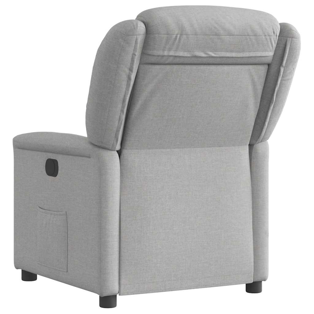 vidaXL Scaun extensibil din stofă gri nor