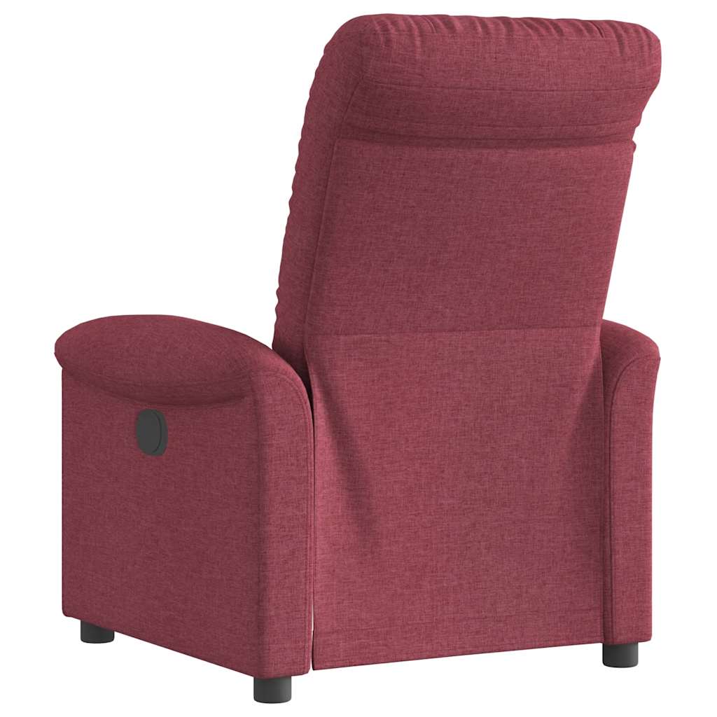 vidaXL Fotoliu rabatabil, roșu vin, material textil vidaXL Fotoliu rabatabil, roșu vin, material textil