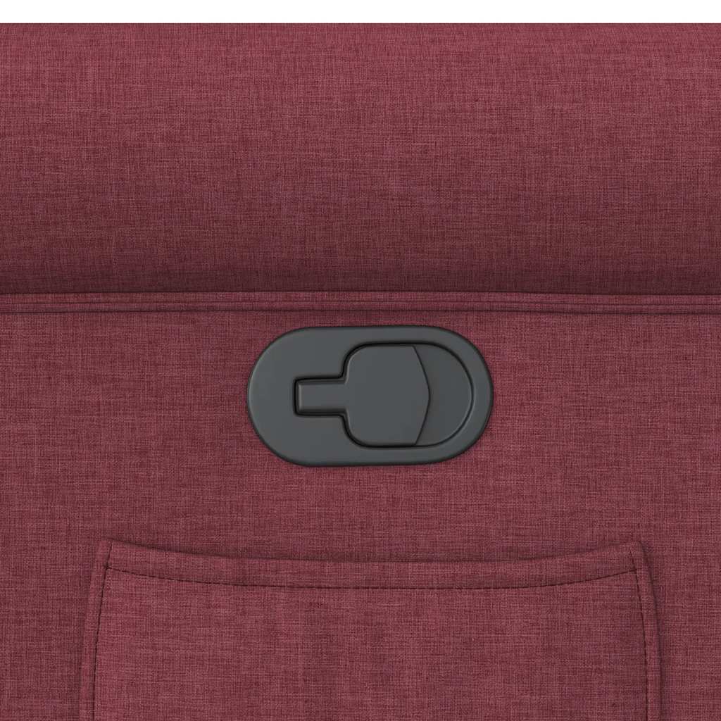 vidaXL Fotoliu rabatabil, roșu vin, material textil vidaXL Fotoliu rabatabil, roșu vin, material textil