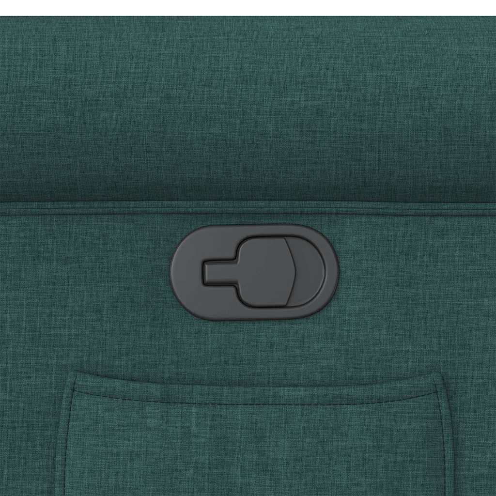 vidaXL Fotoliu rabatabil, verde închis, material textil vidaXL Fotoliu rabatabil, verde închis, material textil