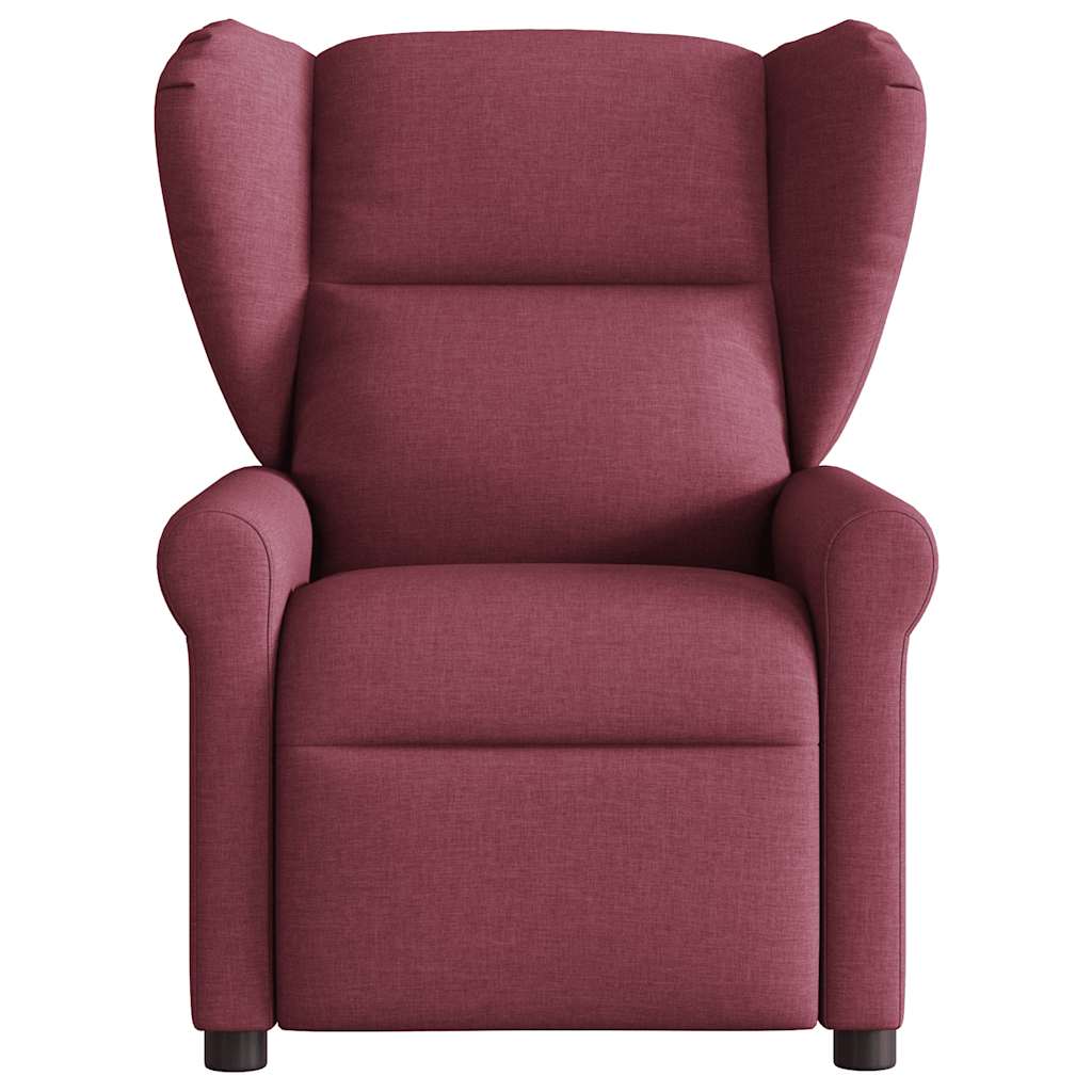vidaXL Fotoliu rabatabil, roșu vin, material textil vidaXL Fotoliu rabatabil, roșu vin, material textil