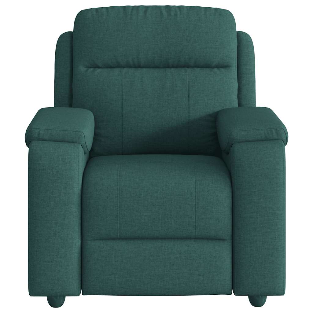 vidaXL Fotoliu rabatabil, verde închis, material textil vidaXL Fotoliu rabatabil, verde închis, material textil