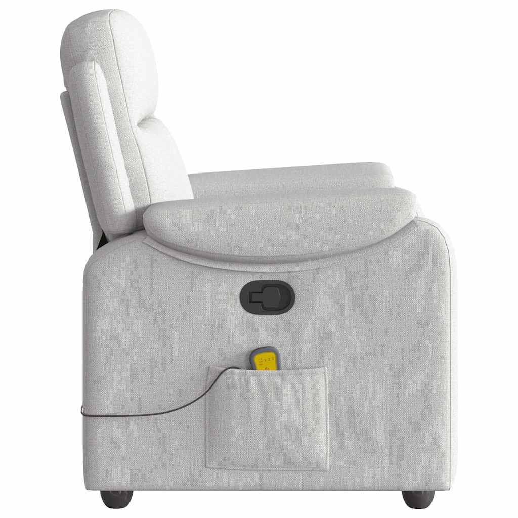 vidaXL Scaun de masaj cu țesătură gri nor vidaXL Scaun de masaj cu țesătură gri nor