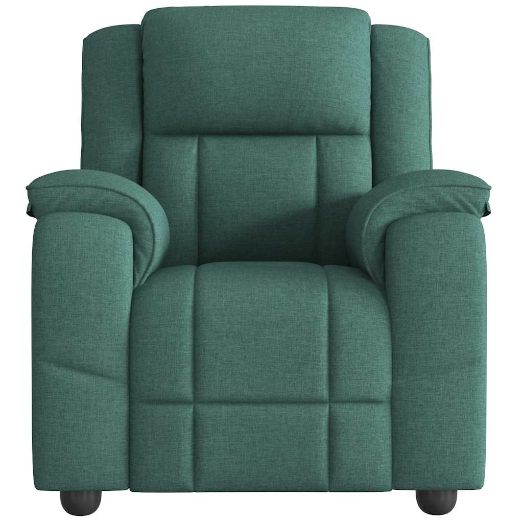 vidaXL Fotoliu rabatabil, verde închis, material textil vidaXL Fotoliu rabatabil, verde închis, material textil