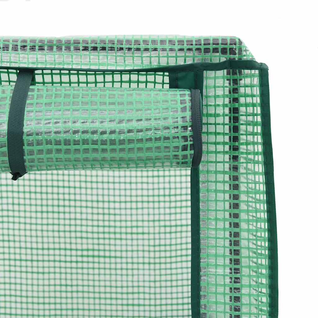 vidaXL Strat înălțat cu husă de seră, aspect ratan, 40x40x123 cm