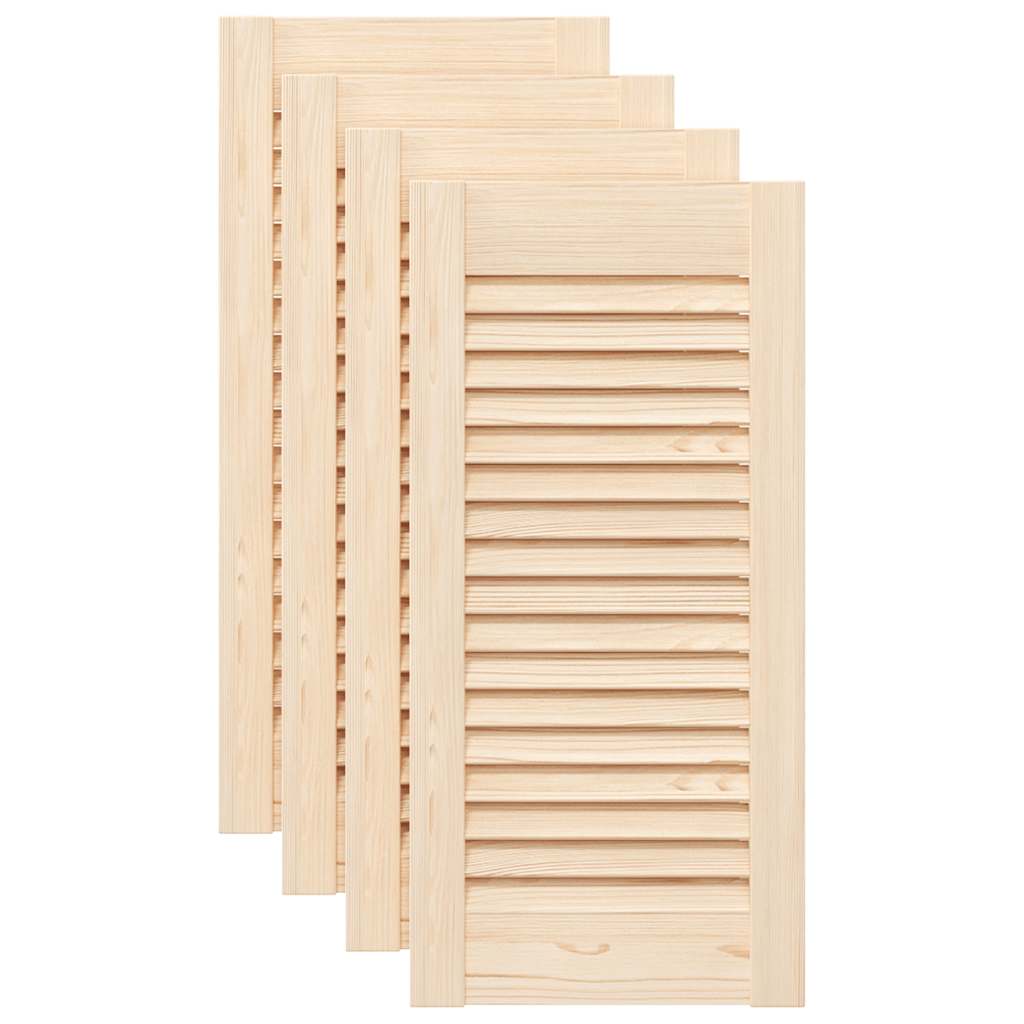 vidaXL Uși de dulap design lambriu 4 buc. 61,5x29,5 cm lemn masiv pin