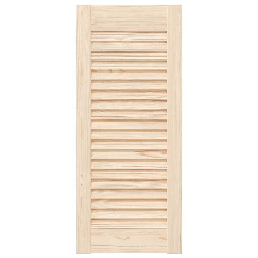 vidaXL Uși de dulap design lambriu, 2 buc., 69x29,5 cm, lemn masiv pin