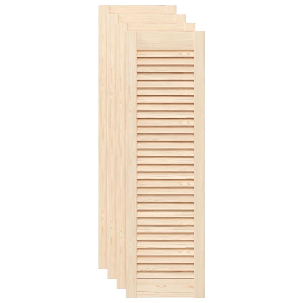 vidaXL Uși de dulap design lambriu, 4 buc., 99x29,5 cm, lemn masiv pin vidaXL Uși de dulap design lambriu, 4 buc., 99x29,5 cm, lemn masiv pin