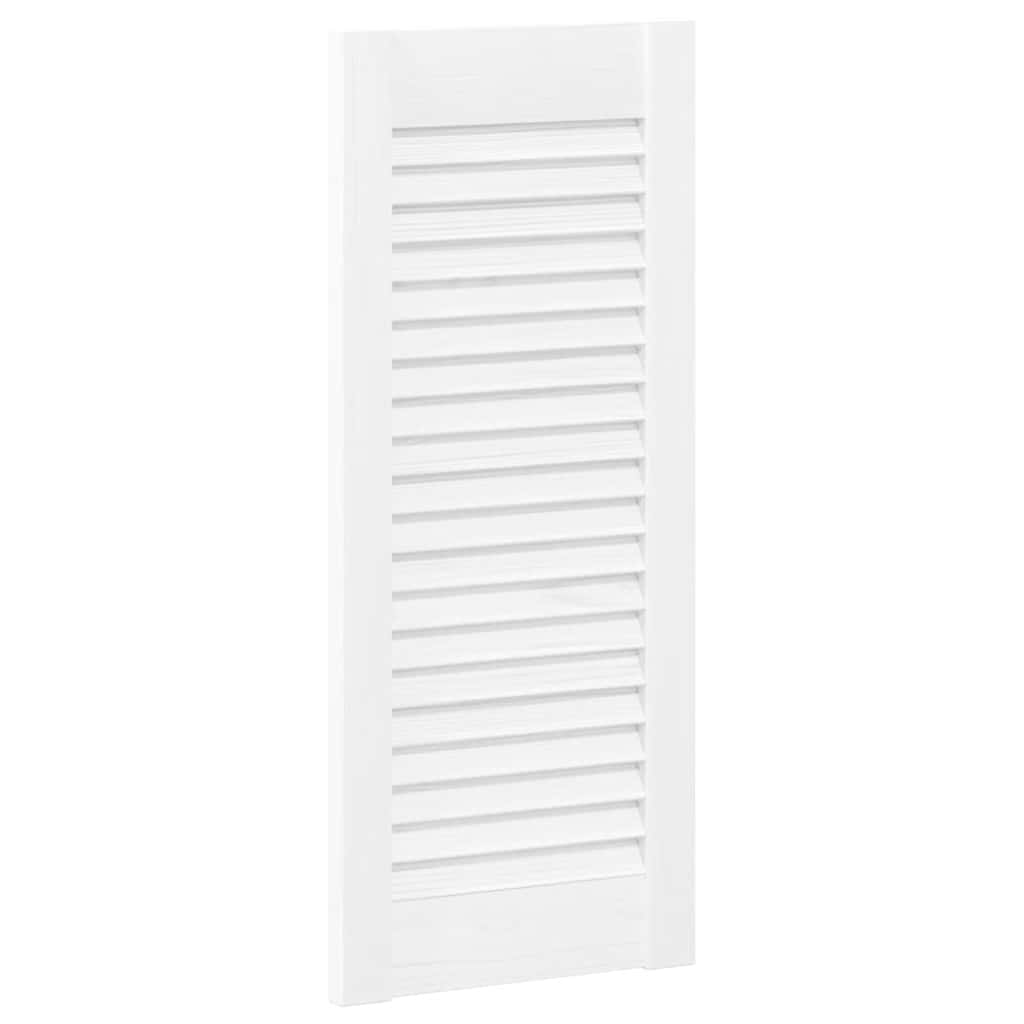 vidaXL Uși de dulap design cu perioare 2 buc Alb 61,5x29,5 cm