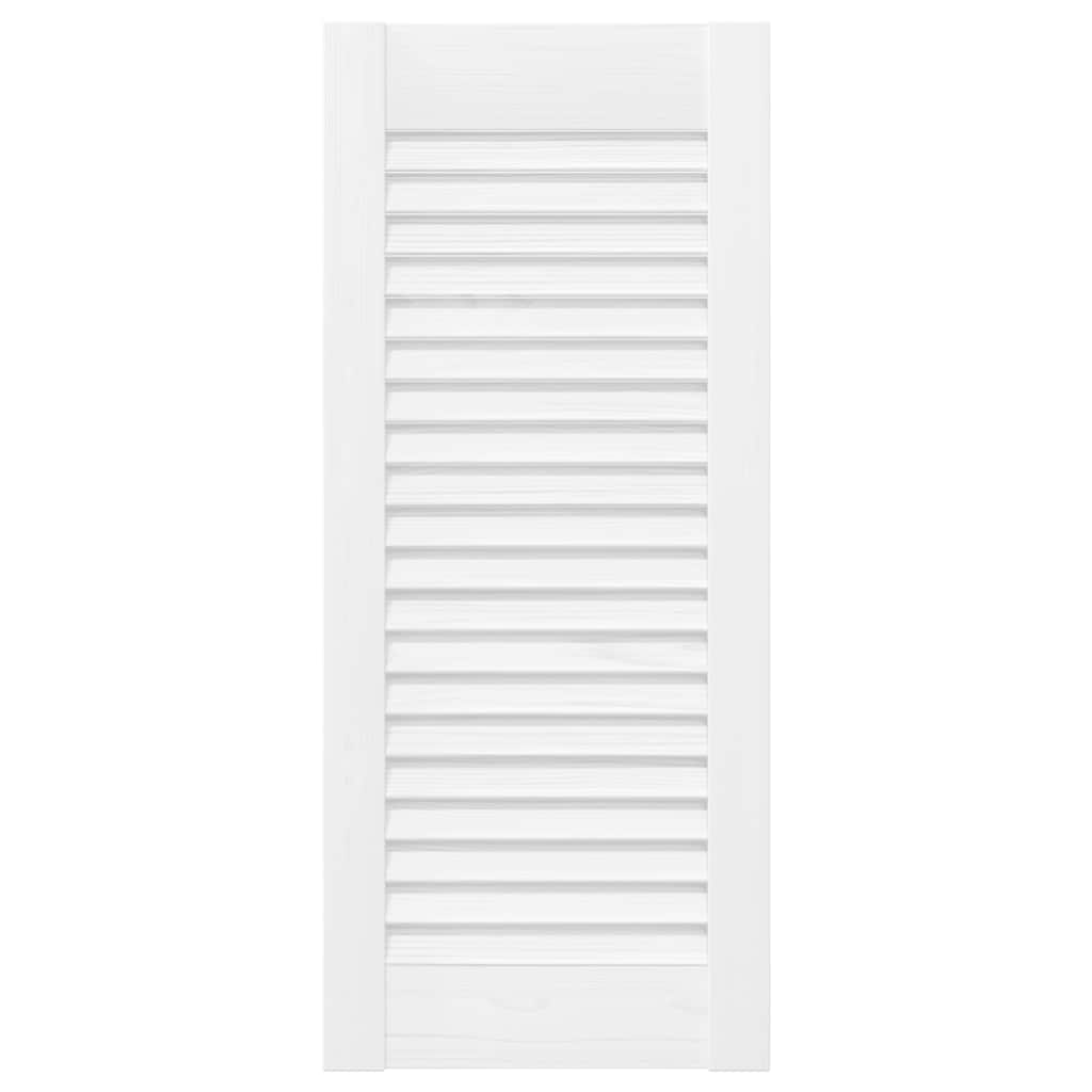 vidaXL Uși de dulap design cu perioare 2 buc Alb 61,5x29,5 cm