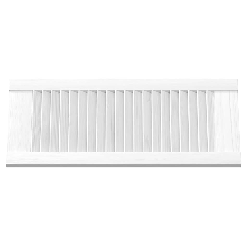 vidaXL Uși de dulap design cu perioare 2 buc Alb 61,5x29,5 cm