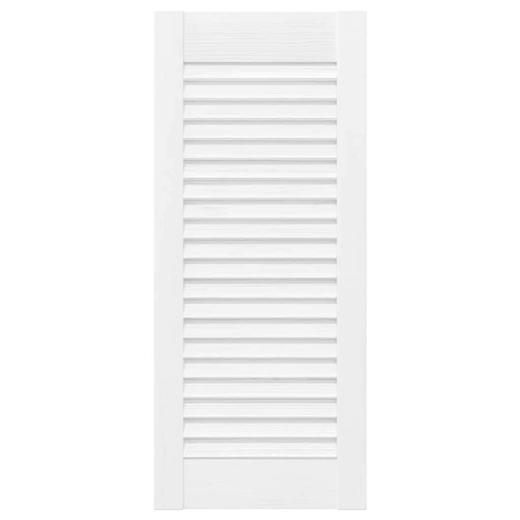 vidaXL Ușă de dulap cu jaluzele alb 69x29,5 cm vidaXL Ușă de dulap cu jaluzele alb 69x29,5 cm