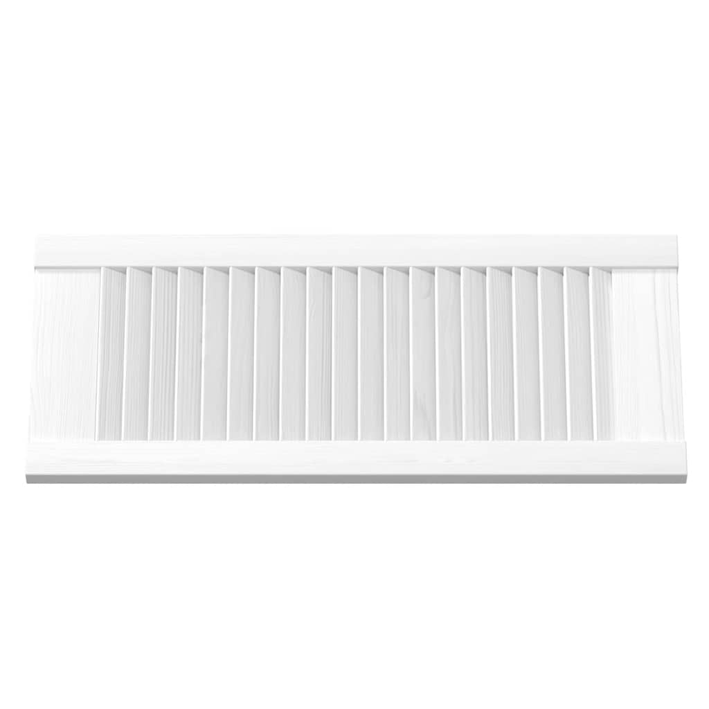 vidaXL Ușă de dulap cu jaluzele alb 69x29,5 cm vidaXL Ușă de dulap cu jaluzele alb 69x29,5 cm