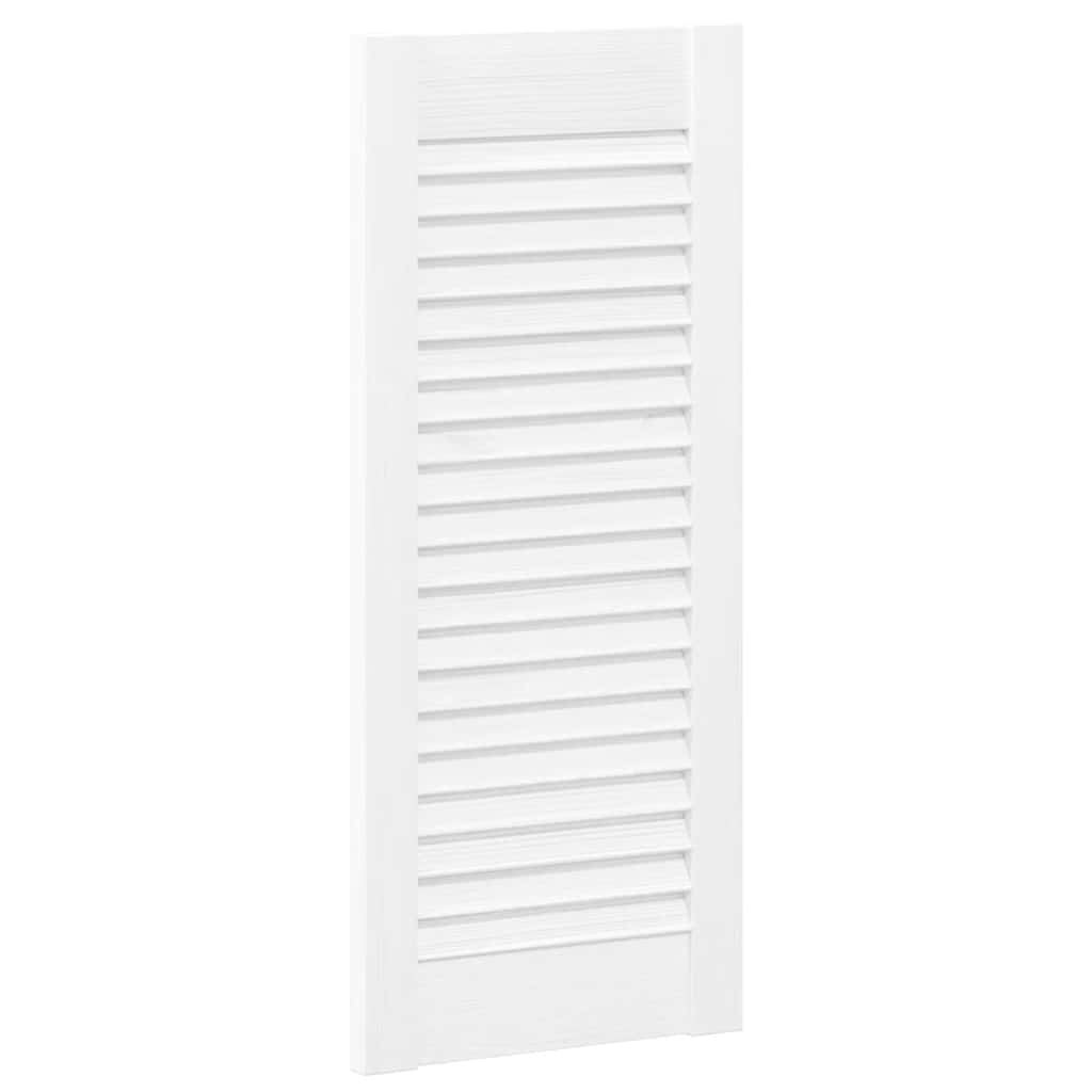 vidaXL Uși de dulap design cu lavră 2 buc Alb 69x29,5 cm