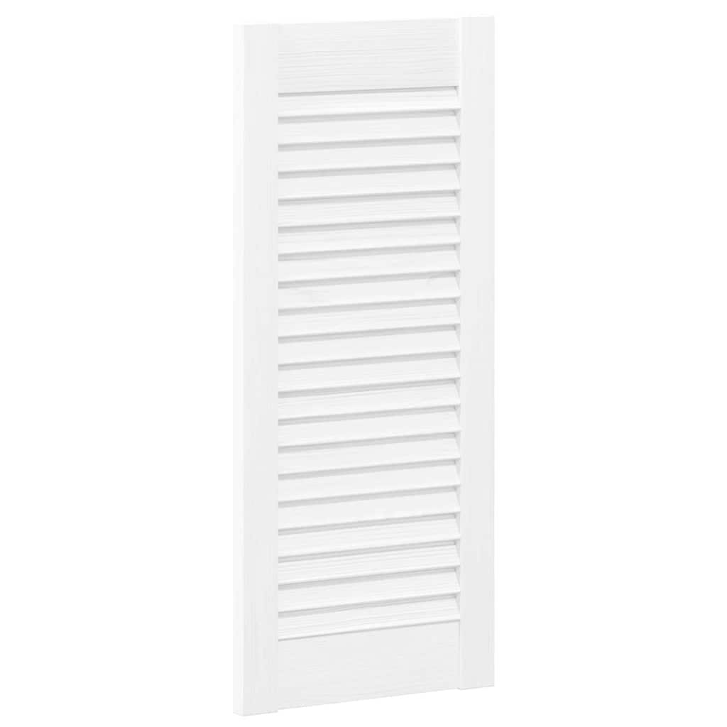 vidaXL Uși pentru dulapuri design cu grilaj 4 buc Alb 69x29,5 cm vidaXL Uși pentru dulapuri design cu grilaj 4 buc Alb 69x29,5 cm