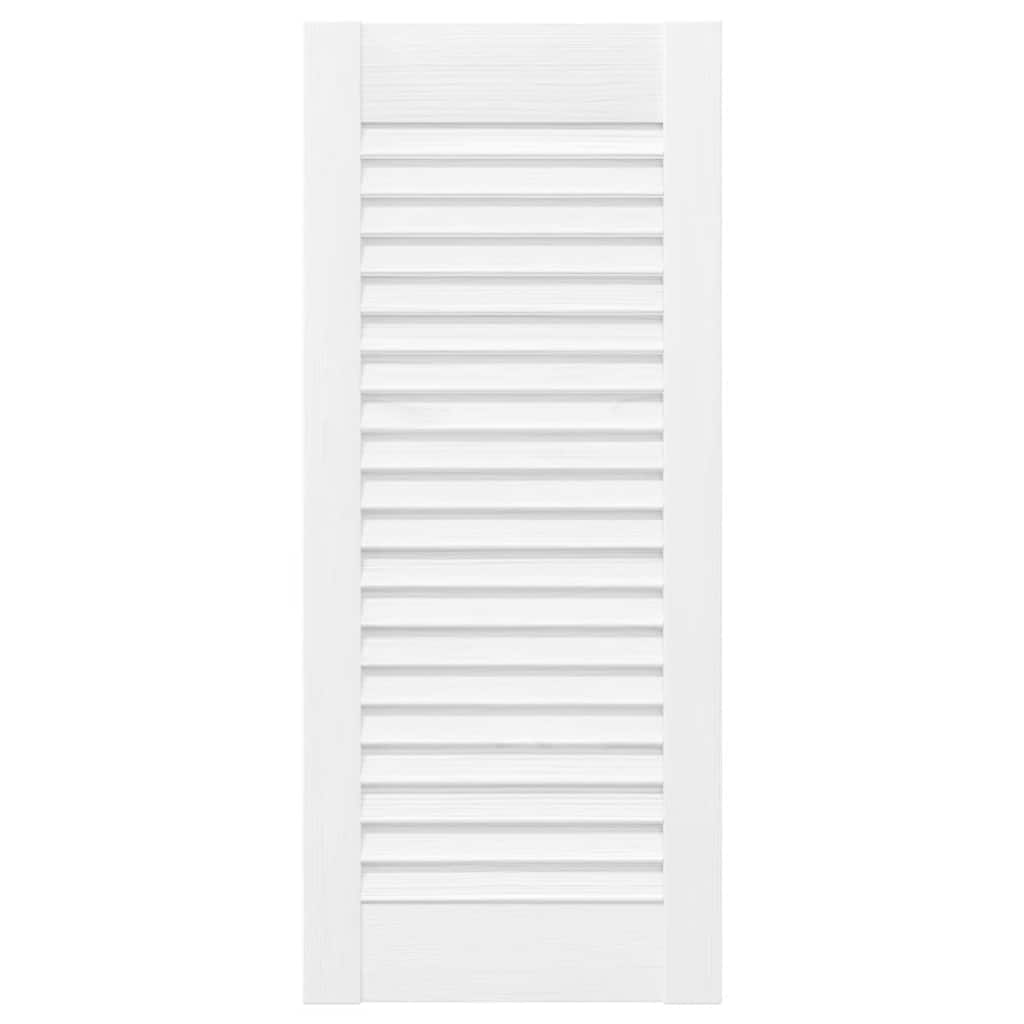 vidaXL Uși pentru dulapuri design cu grilaj 4 buc Alb 69x29,5 cm vidaXL Uși pentru dulapuri design cu grilaj 4 buc Alb 69x29,5 cm
