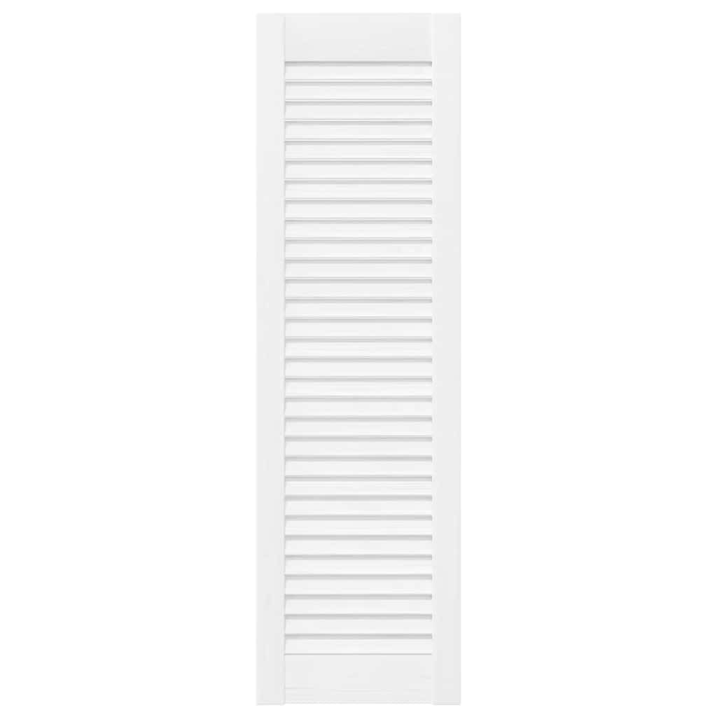 vidaXL Uși de dulap design cu lavră 4 buc Alb 99x29,5 cm