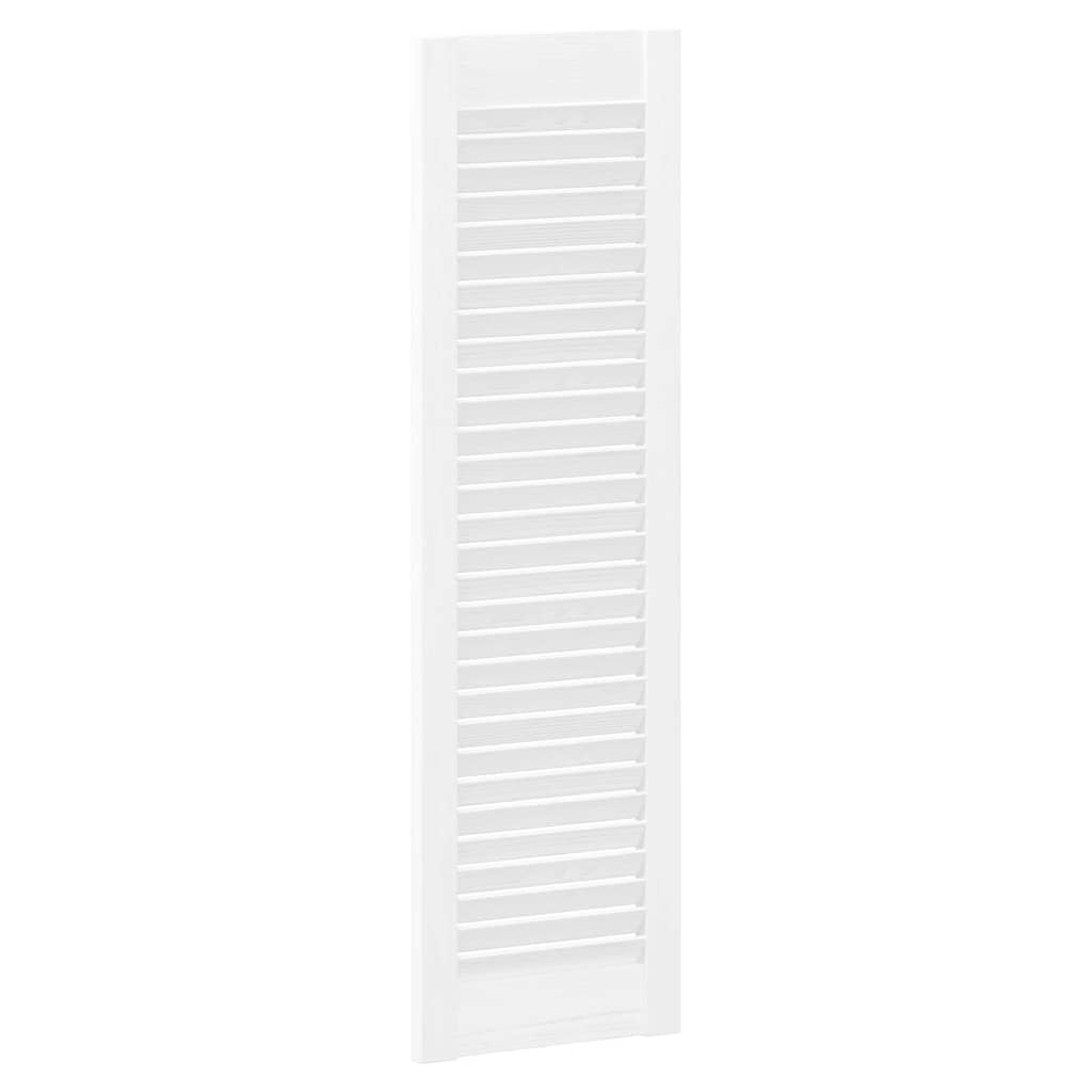 vidaXL Uși de dulap design cu lavră 4 buc Alb 99x29,5 cm