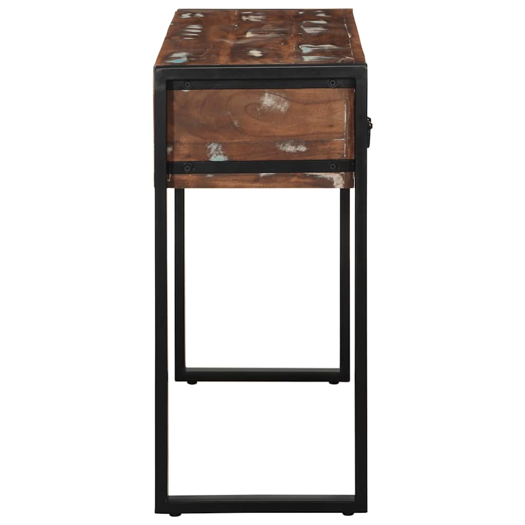 vidaXL Consolă multicoloră 100x35x75 cm lemn masiv recuperat vidaXL Consolă multicoloră 100x35x75 cm lemn masiv recuperat