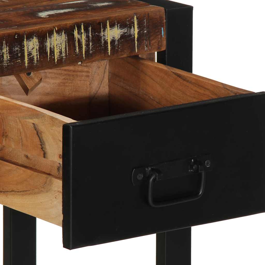 vidaXL Consolă multicoloră 100x35x75 cm lemn masiv recuperat vidaXL Consolă multicoloră 100x35x75 cm lemn masiv recuperat