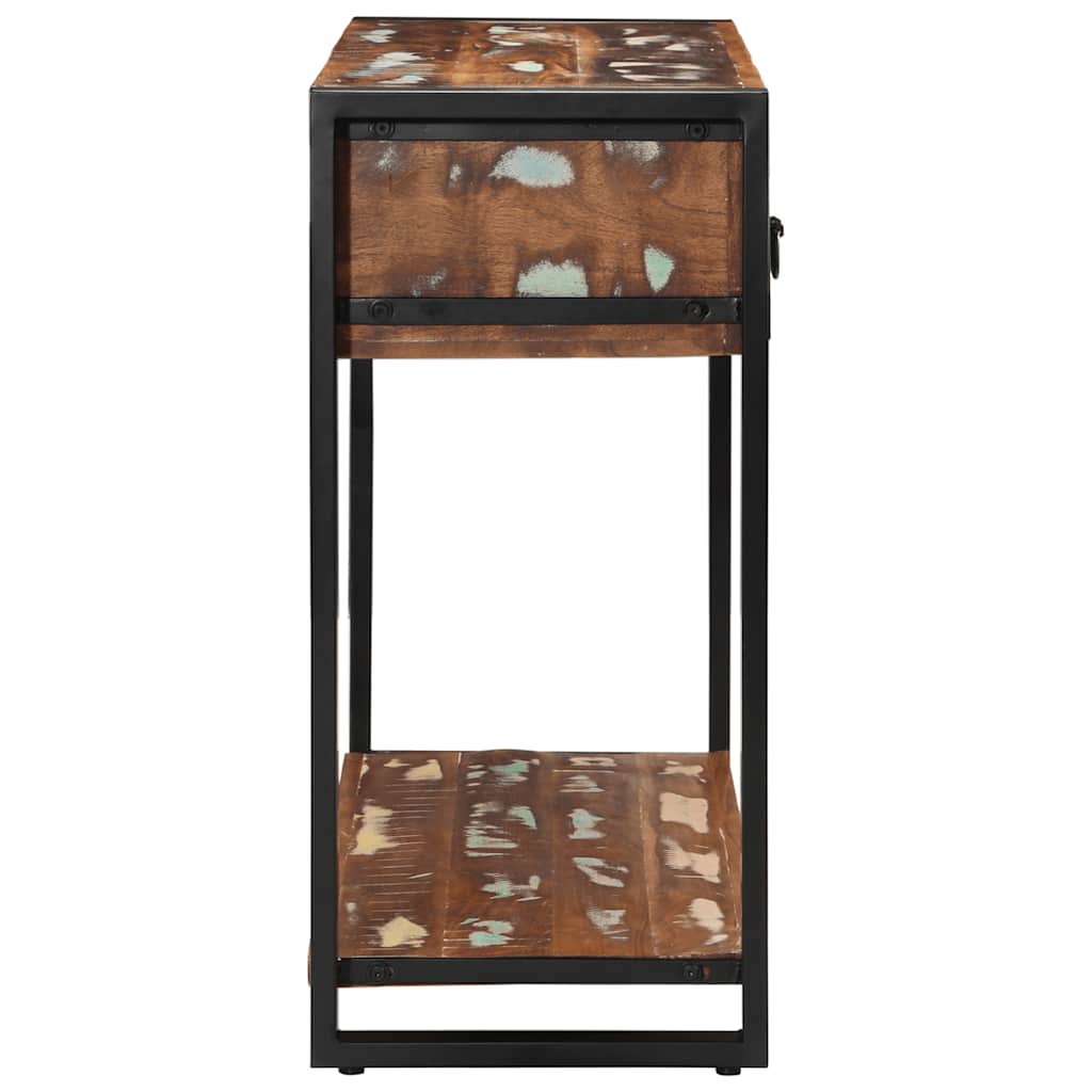 vidaXL Consolă multicoloră 100x35x75 cm lemn masiv recuperat vidaXL Consolă multicoloră 100x35x75 cm lemn masiv recuperat