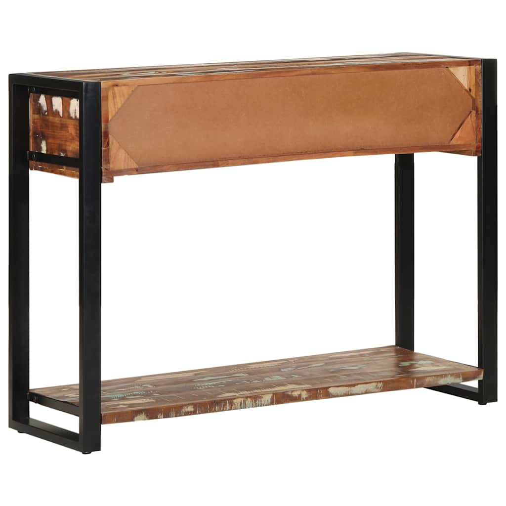 vidaXL Consolă multicoloră 100x35x75 cm lemn masiv recuperat vidaXL Consolă multicoloră 100x35x75 cm lemn masiv recuperat