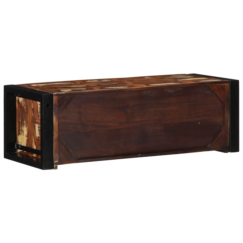 vidaXL Dulap TV multicolor 80x30x25 cm lemn masiv recuperat
