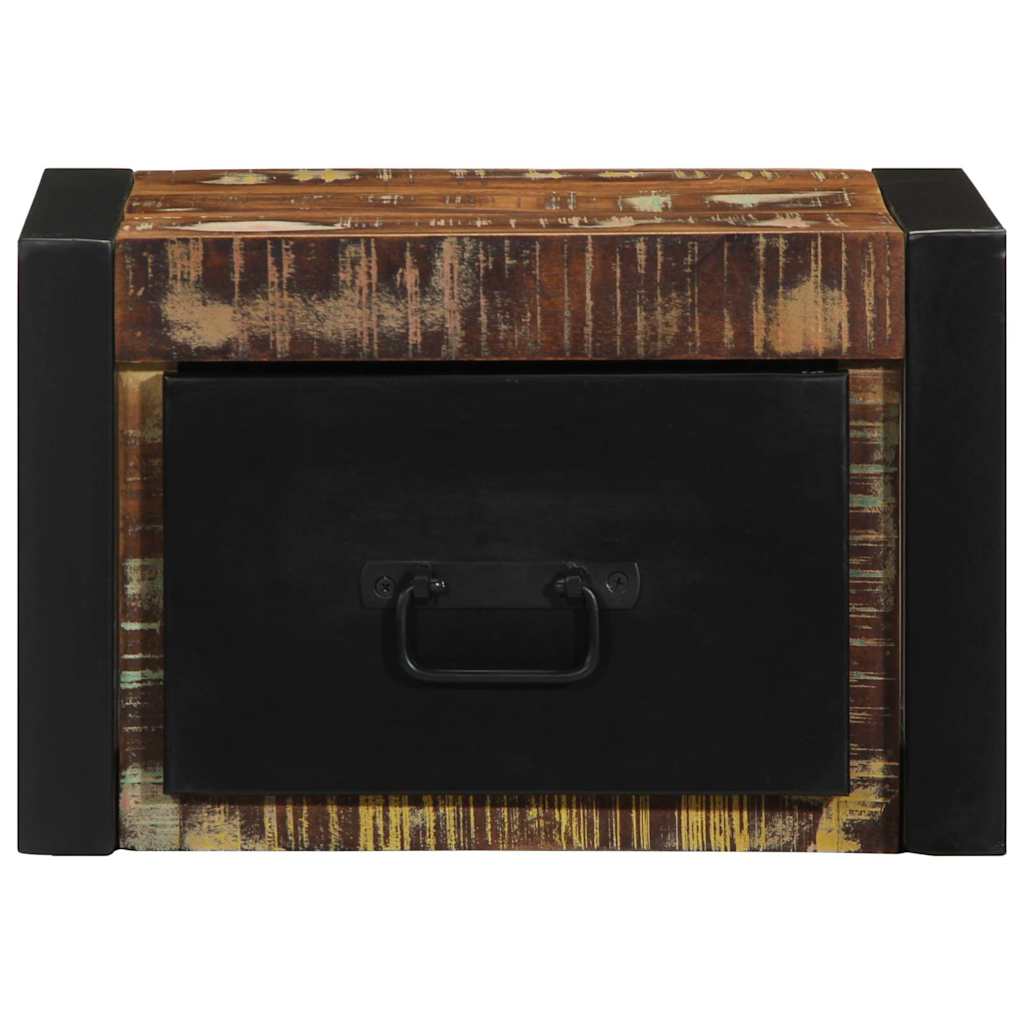 vidaXL Noptiera multicolor 40x35x25 cm lemn masiv recuperat
