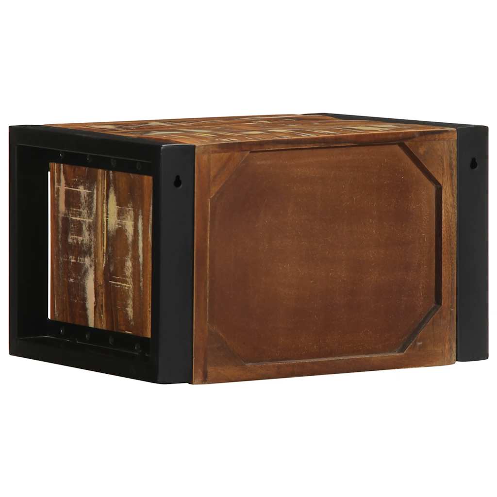 vidaXL Noptiera multicolor 40x35x25 cm lemn masiv recuperat