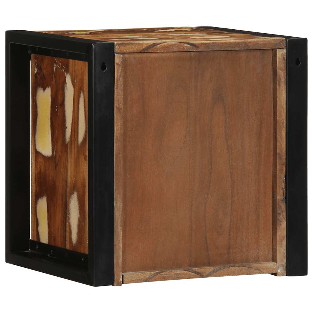 vidaXL Noptiera multicolor 40x35x40 cm lemn masiv recuperat