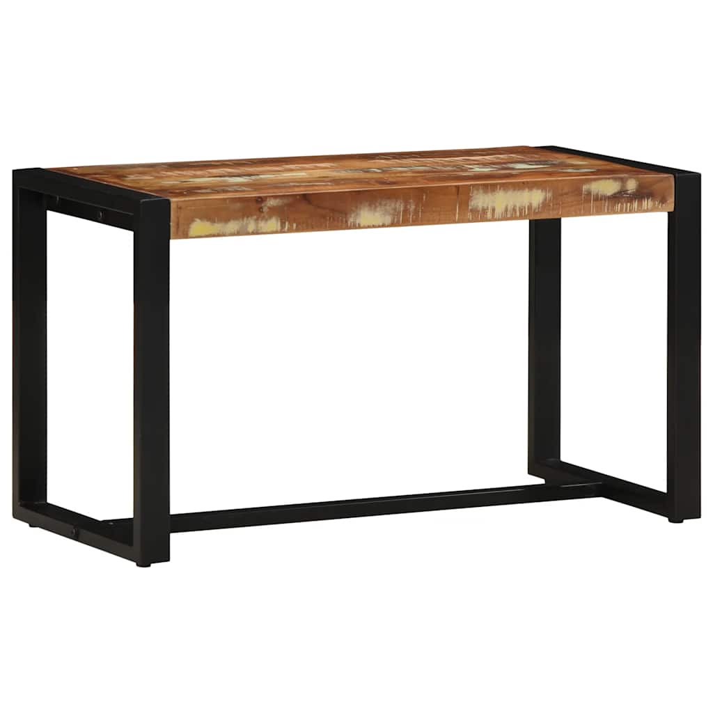 vidaXL Bancă multicoloră 80x35x45 cm lemn masiv recuperat