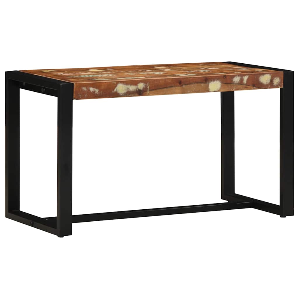 vidaXL Bancă multicoloră 80x35x45 cm lemn masiv recuperat