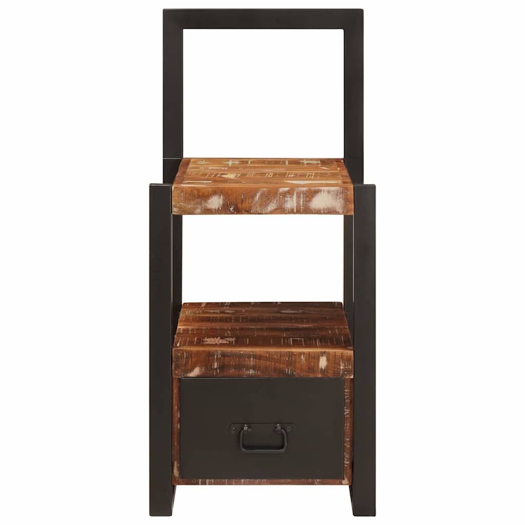 vidaXL Suport pentru Haine cu sertar Multicolour Lemn masiv recuperat