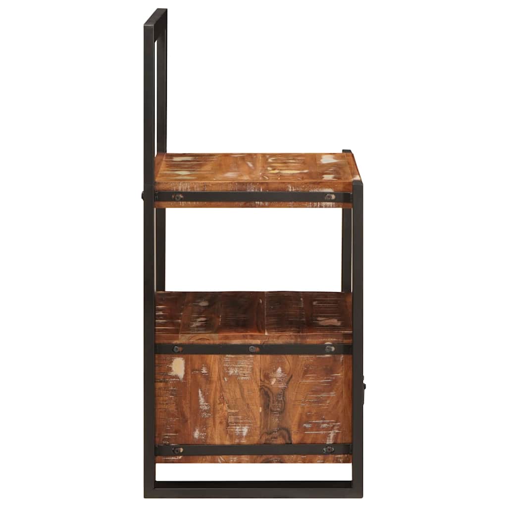 vidaXL Suport pentru Haine cu sertar Multicolour Lemn masiv recuperat