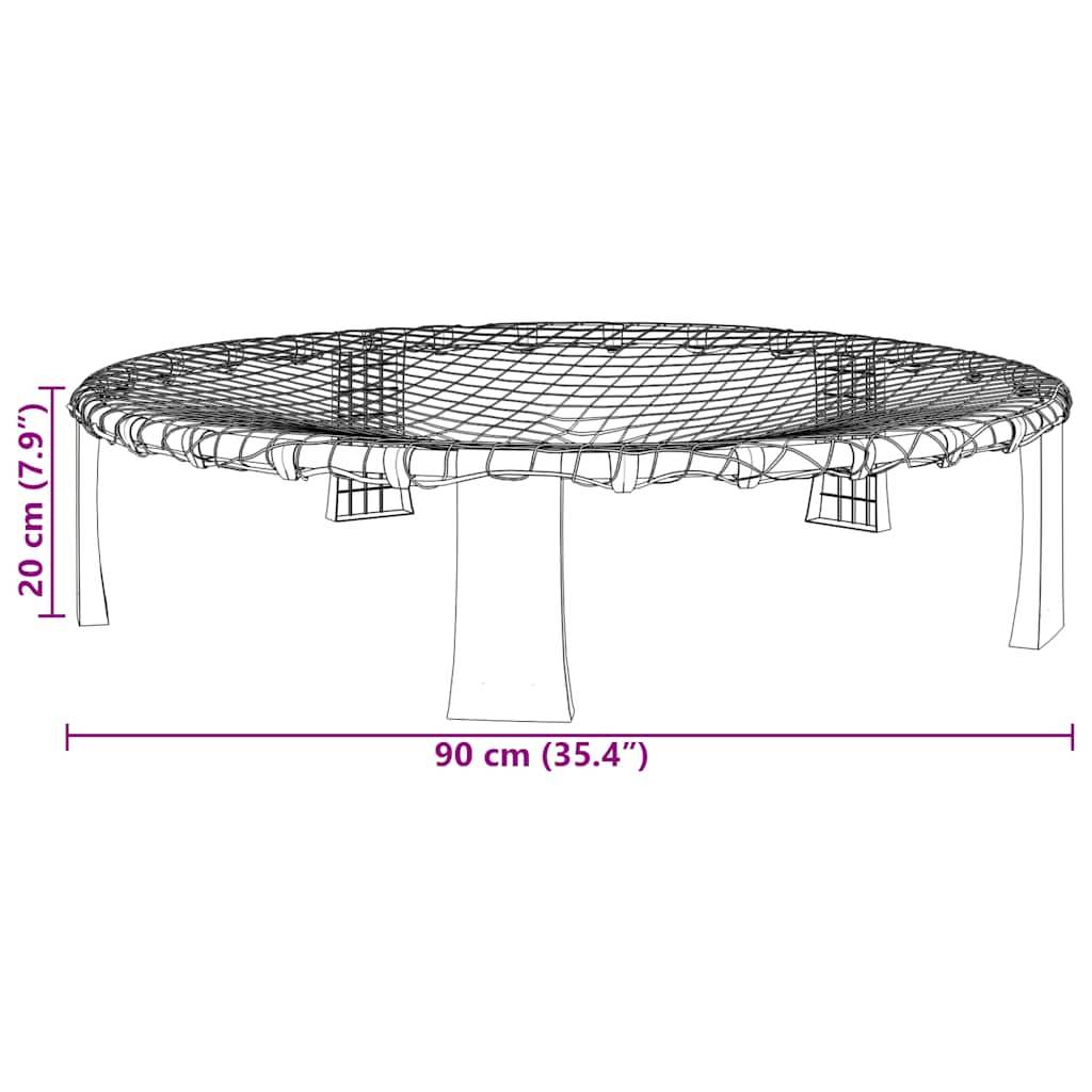 vidaXL Set plasă rotundă cu 3 mingi și pompă suplimentară, Ø90x20 cm vidaXL Set plasă rotundă cu 3 mingi și pompă suplimentară, Ø90x20 cm