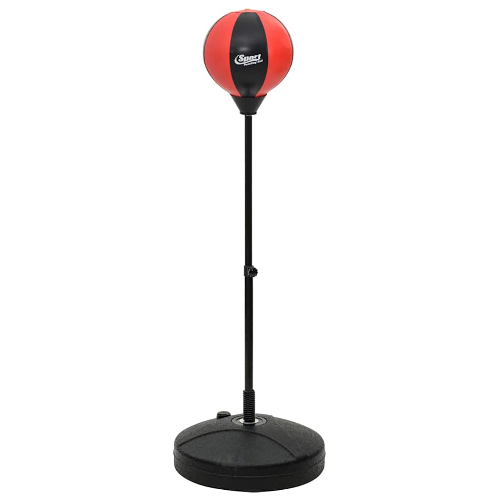 vidaXL Set minge de box cu mănuși/pompă, înălțime reglabilă 81-122 cm vidaXL Set minge de box cu mănuși/pompă, înălțime reglabilă 81-122 cm