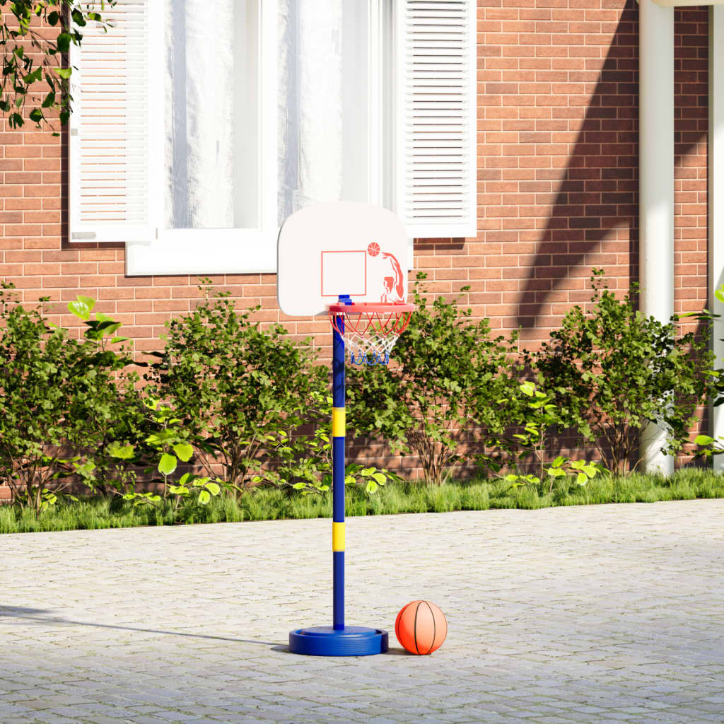 vidaXL Suport de baschet cu minge/pompă, înălțime reglabilă 90/121 cm vidaXL Suport de baschet cu minge/pompă, înălțime reglabilă 90/121 cm