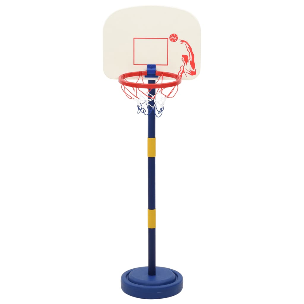 vidaXL Suport de baschet cu minge/pompă, înălțime reglabilă 90/121 cm vidaXL Suport de baschet cu minge/pompă, înălțime reglabilă 90/121 cm