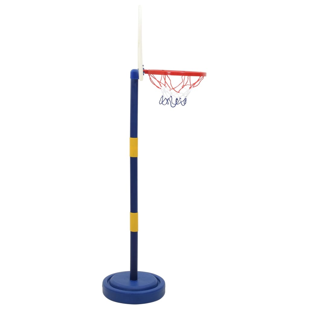 vidaXL Suport de baschet cu minge/pompă, înălțime reglabilă 90/121 cm vidaXL Suport de baschet cu minge/pompă, înălțime reglabilă 90/121 cm