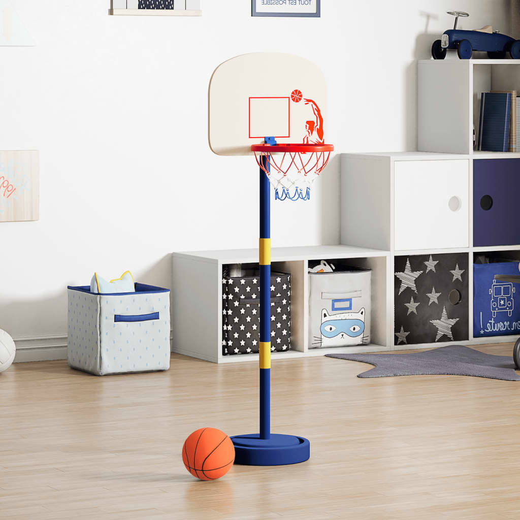 vidaXL Suport de baschet cu minge/pompă, înălțime reglabilă 90/121 cm vidaXL Suport de baschet cu minge/pompă, înălțime reglabilă 90/121 cm