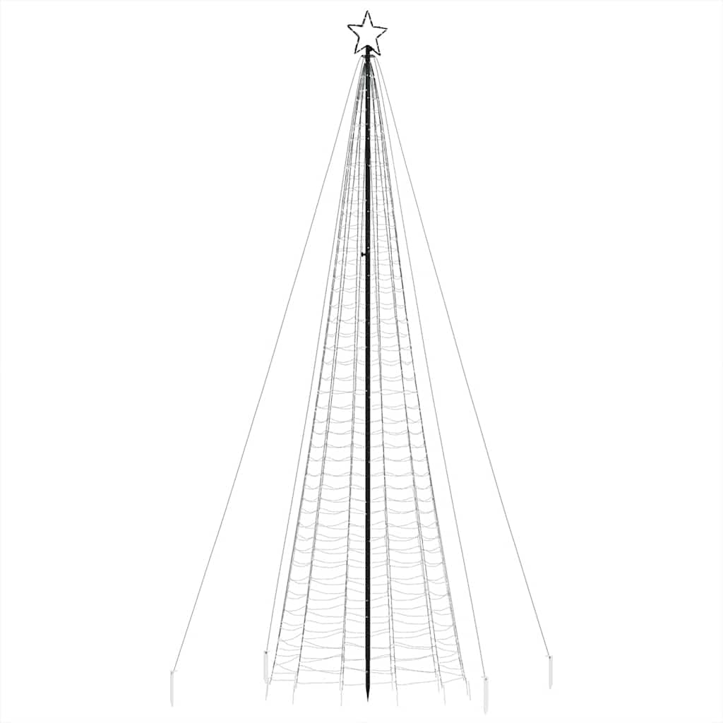 vidaXL Pom de Crăciun LED-uri cu vârfuri 1534 LED-uri Albastru 500 cm vidaXL Pom de Crăciun LED-uri cu vârfuri 1534 LED-uri Albastru 500 cm