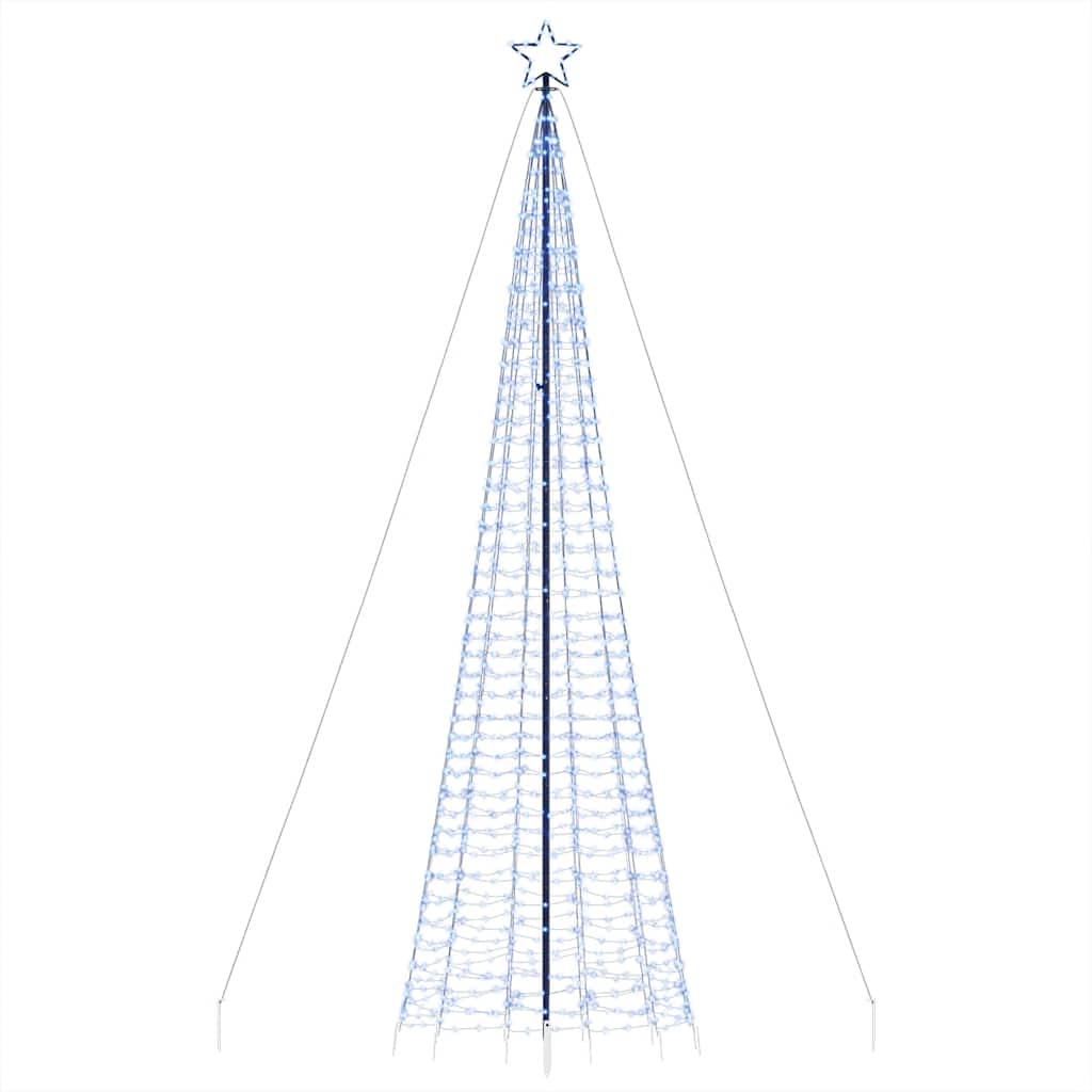 vidaXL Pom de Crăciun LED-uri cu vârfuri 1534 LED-uri Albastru 500 cm vidaXL Pom de Crăciun LED-uri cu vârfuri 1534 LED-uri Albastru 500 cm