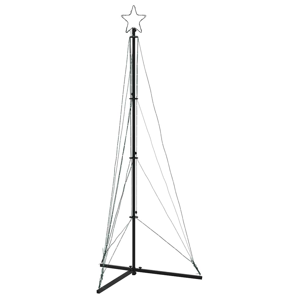 vidaXL Pom de Crăciun LED 363 LED-uri Alb Cald 182 cm