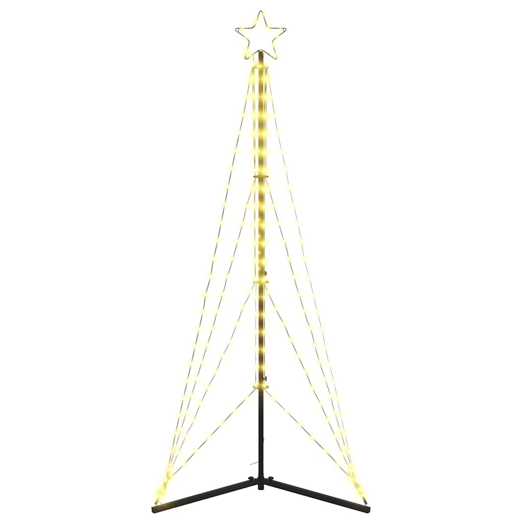 vidaXL Pom de Crăciun LED 363 LED-uri Alb Cald 182 cm
