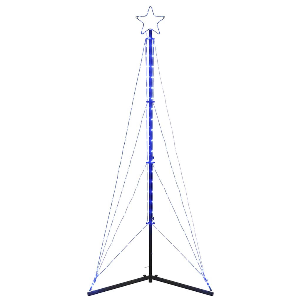 vidaXL Pom de Crăciun LED 363 LED-uri Albastru 182 cm