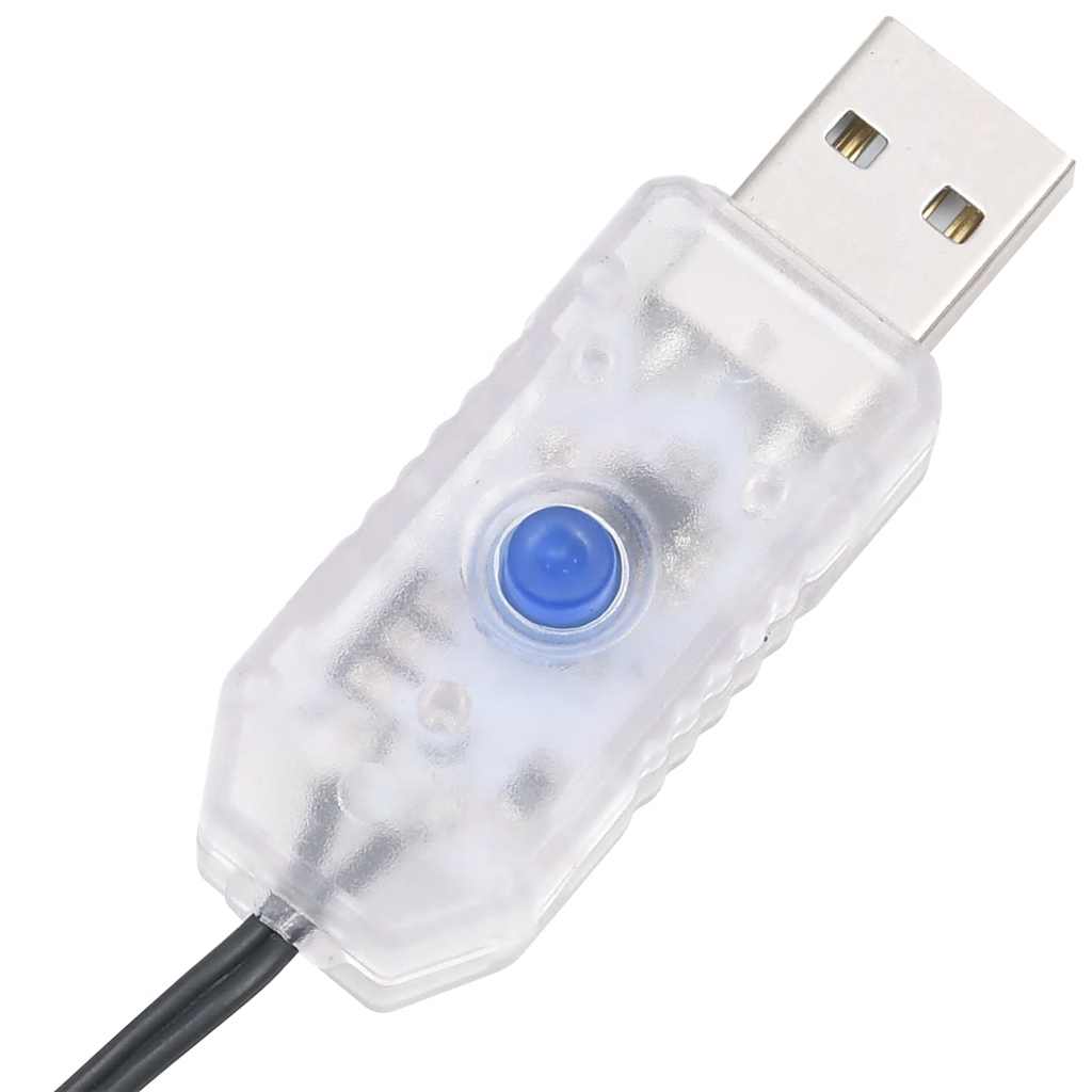 vidaXL Pom de Crăciun LED 363 LED-uri Albastru 182 cm