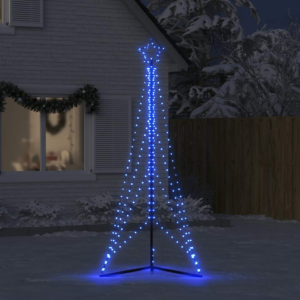 vidaXL Pom de Crăciun LED 483 LED-uri Albastru 240 cm
