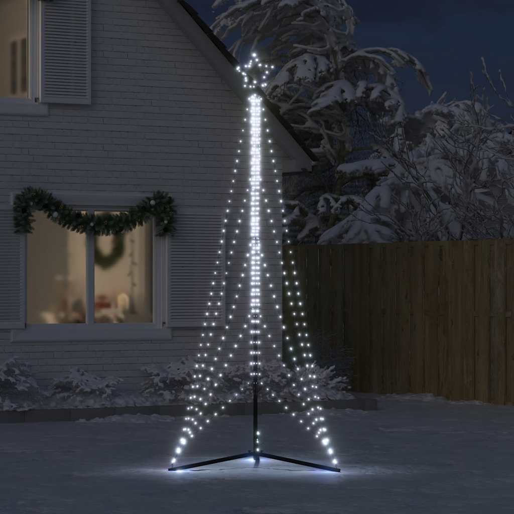vidaXL Pom de Crăciun LED 525 LED-uri Alb Rece 302 cm vidaXL Pom de Crăciun LED 525 LED-uri Alb Rece 302 cm