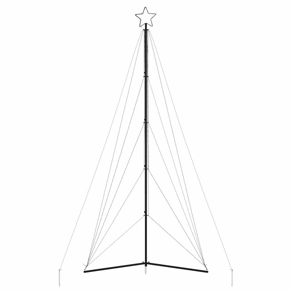 vidaXL Pom de Crăciun LED 615 LED-uri Albastru 404,5 cm