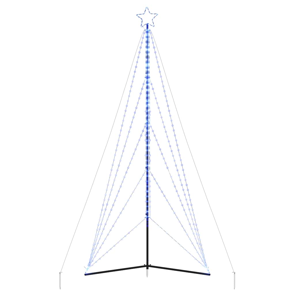 vidaXL Pom de Crăciun LED 615 LED-uri Albastru 404,5 cm